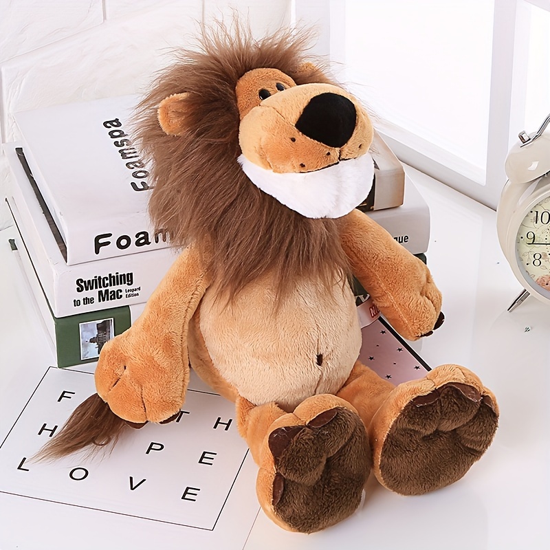 

1pc Cartoon Lion Design Pet Plush Toy Chew Durable Cat Toy For Cat Interactive Supply