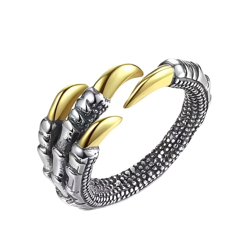 new trendy sharp dragon claw ring