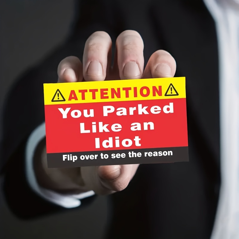 50pcs Funny Business Cards, Bad Parking Cards Multi Reasons Violation  Stocking Stuffers For Adults