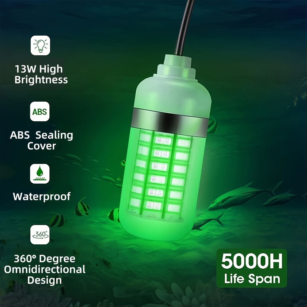 2x Underwater Fishing Light 12V Bright LED, Night Fishing