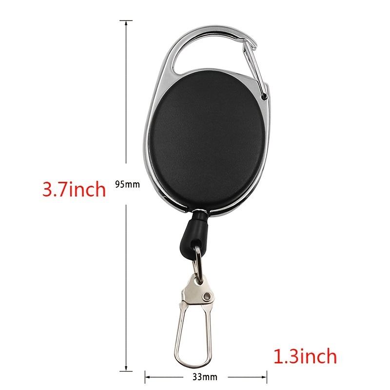 Retractable Key Chain Reel Badge Holder Fly Fishing Zinger - Temu