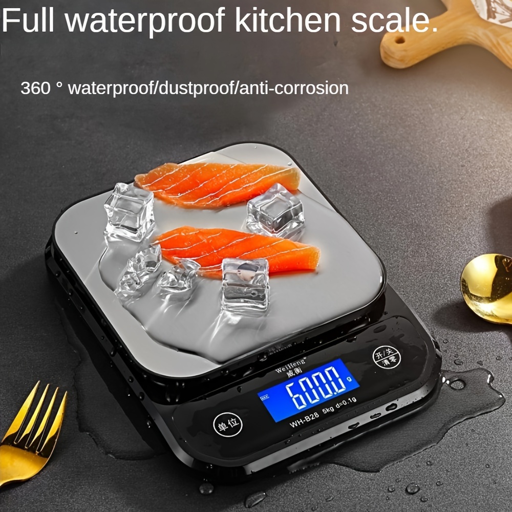 Kitchen Scale, Food Scale, Kitchen Weighing Scale, Accurate Kitchen Scale, Waterproof  Kitchen Scale, Coffee Electronic Scale, Chinese Medicine Scales For Kitchen,  Baking Scale, Kitchen Accessaries, Baking Tools - Temu