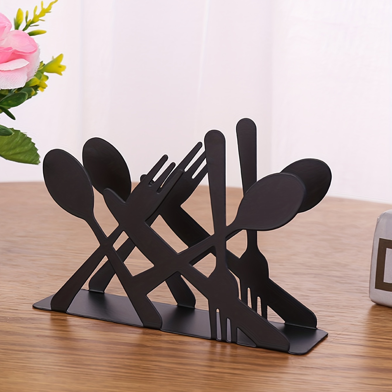 Fork spoon napkin on sale holder