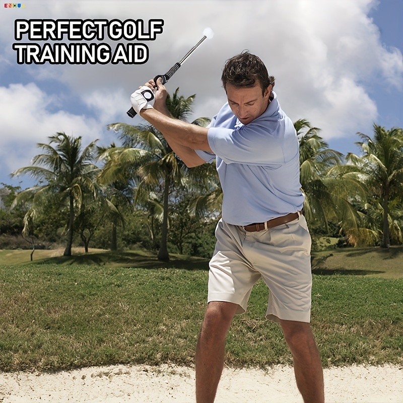 1db Visszahúzható Golf Sound Swing Edző Golfbot Kezdő Golfozóknak, Hinta Edzéssegédek