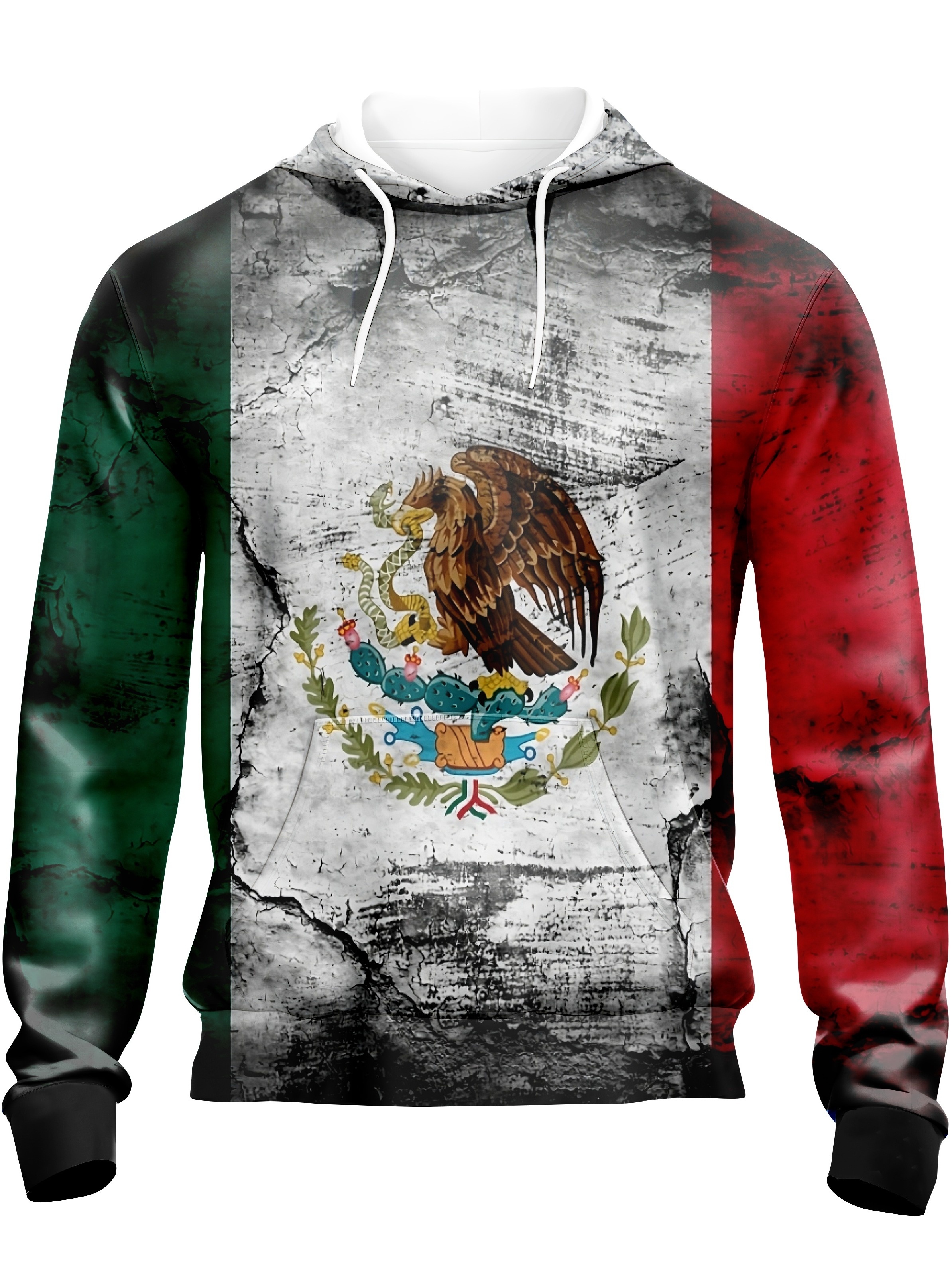 Mexico Águila Serpiente Impresión Sudaderas Capucha Hombres - Temu Mexico