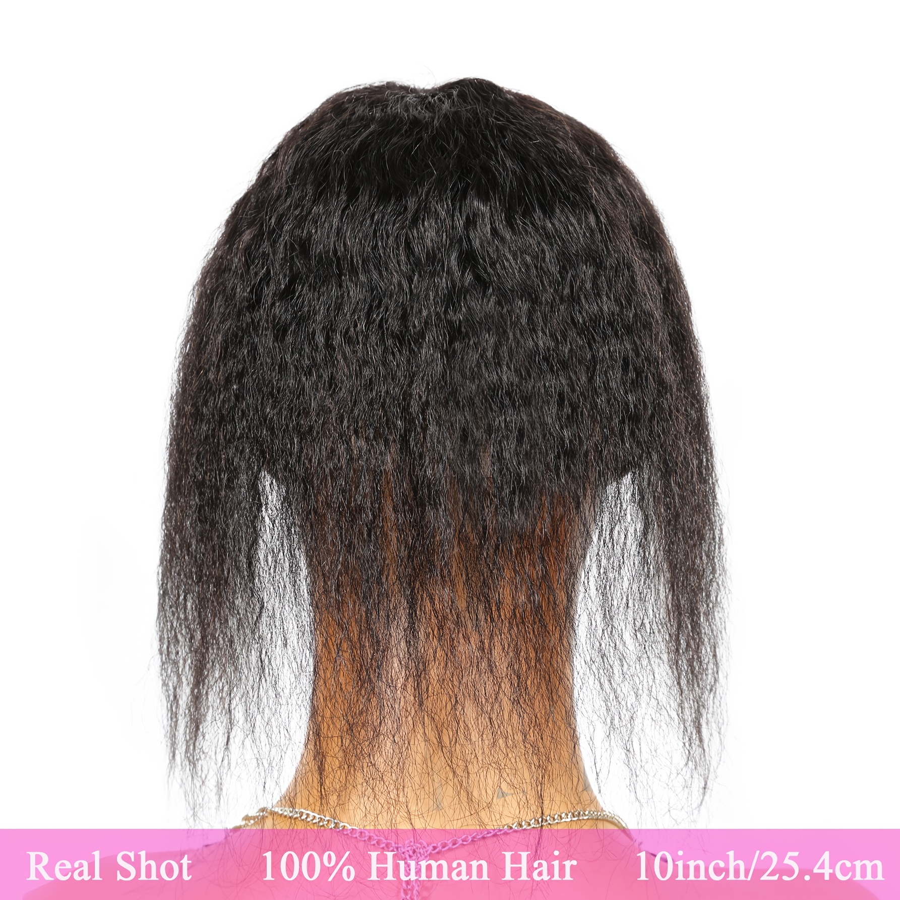 Straight Human Hair Toppers for Women Real Human Hair, 10 Inch