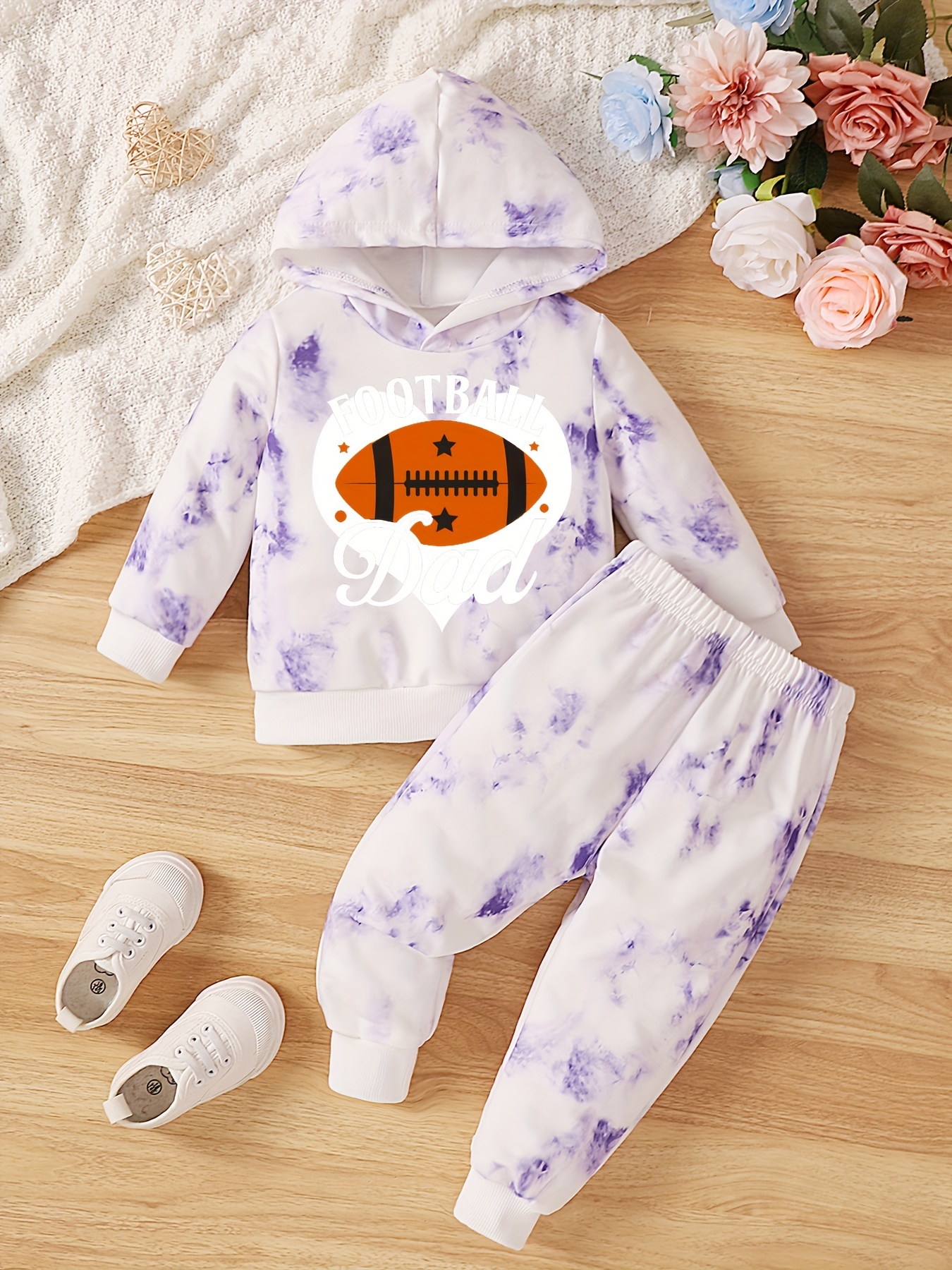 Toddler Girls Letter M Embroidery Pullover & Plaid Pleated Skirt 2pcs Casual Kids Clothes Spring Fall