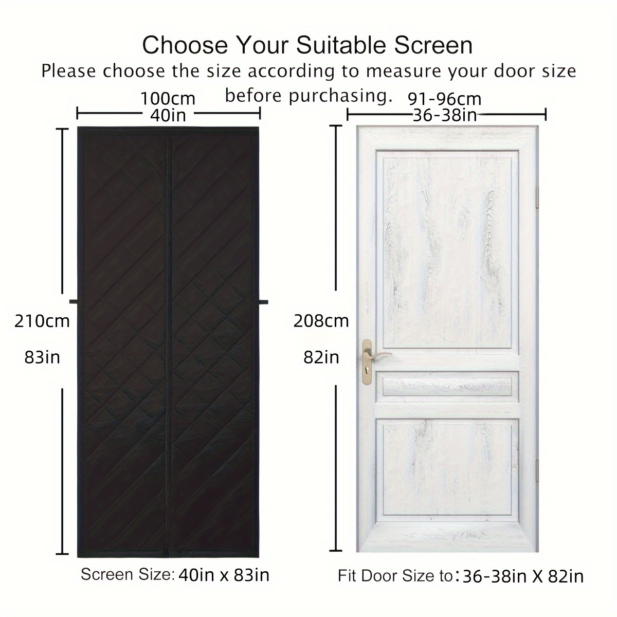 1pc Thermal Insulated Door Curtain, Thickened Blanket For Door, Insulation  Cold Protection Door Screen, Home Decor - Home & Kitchen - Temu