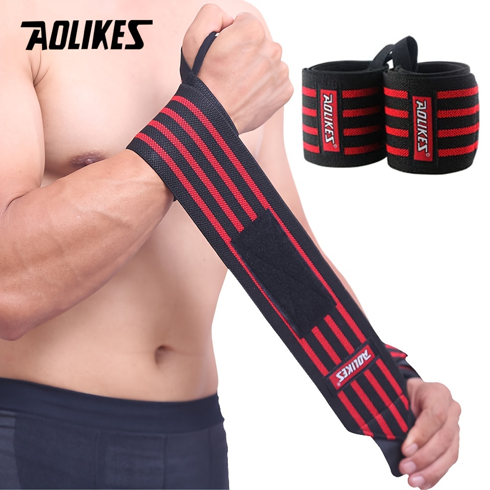 2pcs(1pair) Strength Bandage Wristband Weightlifting Wrist Support