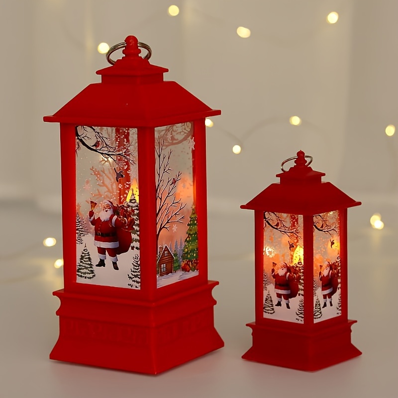 Christmas Decoration Lanterns Santa Claus Snowman Lantern - Temu