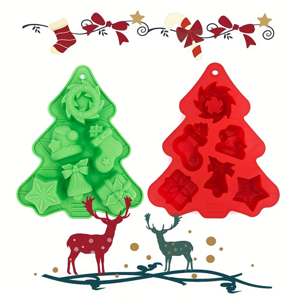 3-D Christmas Tree Silicone Mold Cake Gelatin Ice Sculpture Create
