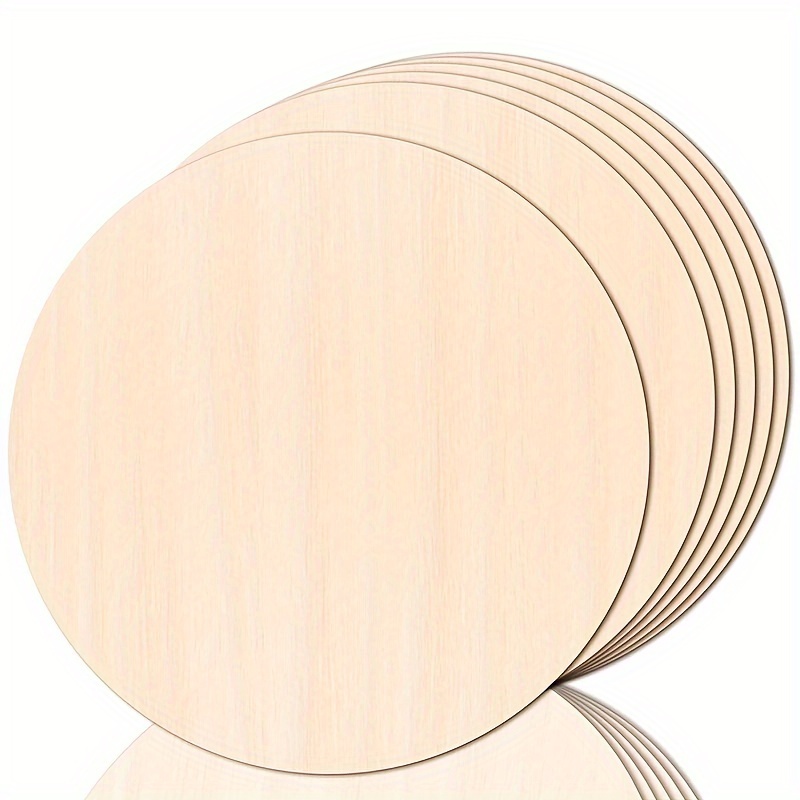 Tosuced Wooden Circles, 20 Pieces 11.8 Inch Unfinished Round