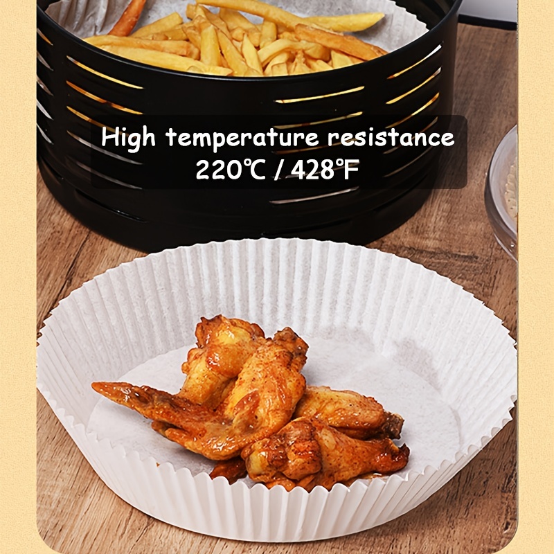 Air Fryer Disposable Paper 100 Pcs Round Non-Stick Paper Prime Oil