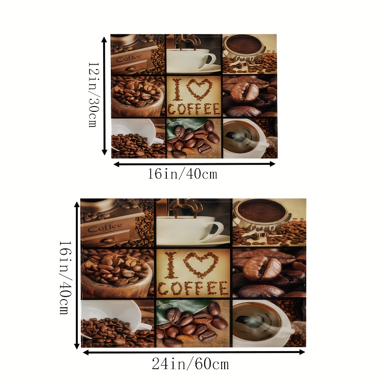 Coffee Maker Mat For Kitchen Counter Protector Retro - Temu