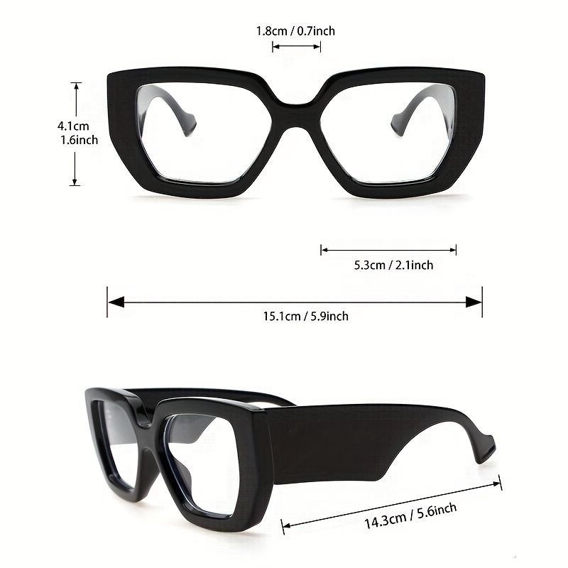 1pc Men Cool Glasses Square Frame Fashion Glasses For Daily Life