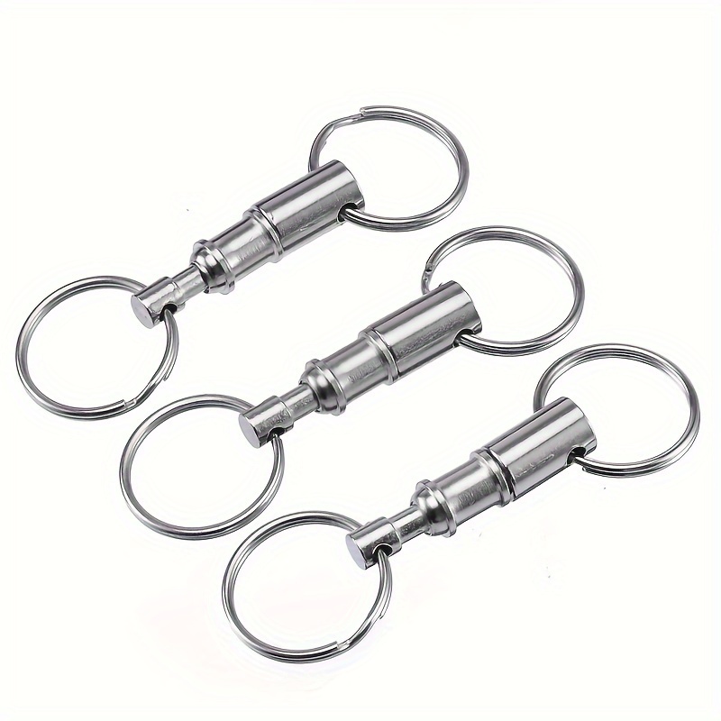 3pcs Detachable Key Chains Pull Apart Quick Release Keyrings Removable Rings
