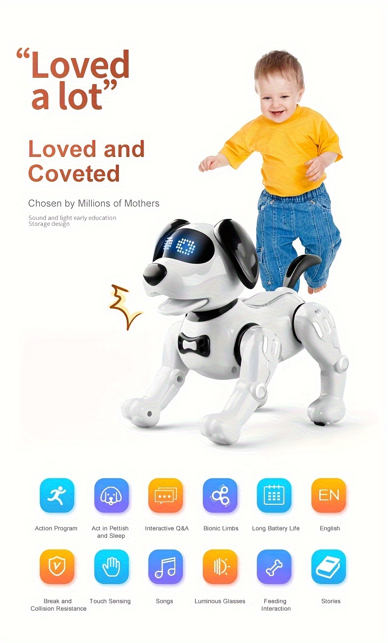 Intelligent Remote Control Machine Dog Early Education Children's