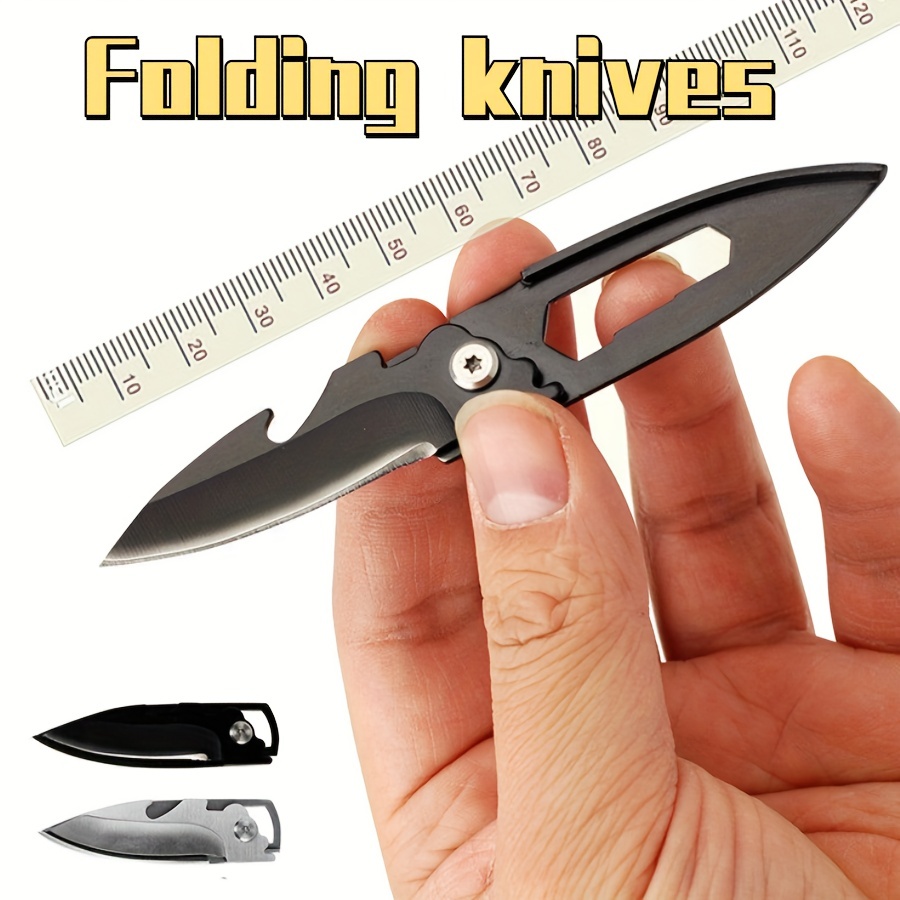 Mini Pocket Knives With Sheath Knife Set Keychain Knife Box - Temu