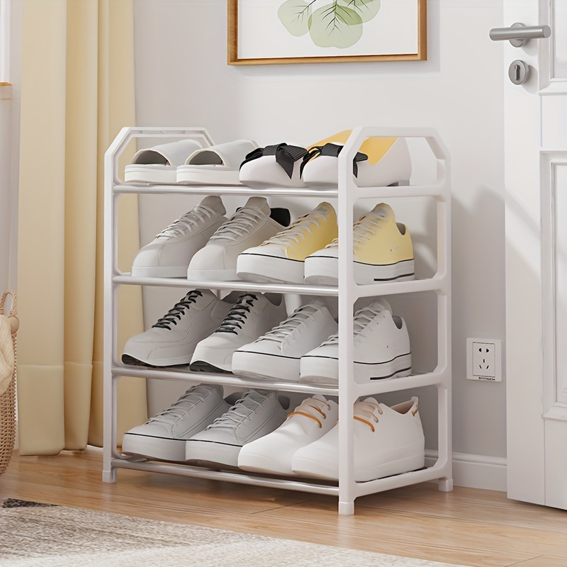 Multi Layer Floor Standing Shoe Rack, Easy Installation, Free Standing Shoe  Storage Organizer For Bedroom, Hallway, Bathroom, Office, Home, Household  Storage And Organization - Temu Italy