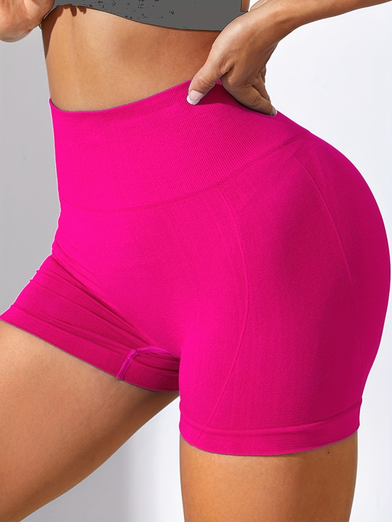 Sexy Fitness Shorts Feminino Ginásio Roupas De Cintura Alta