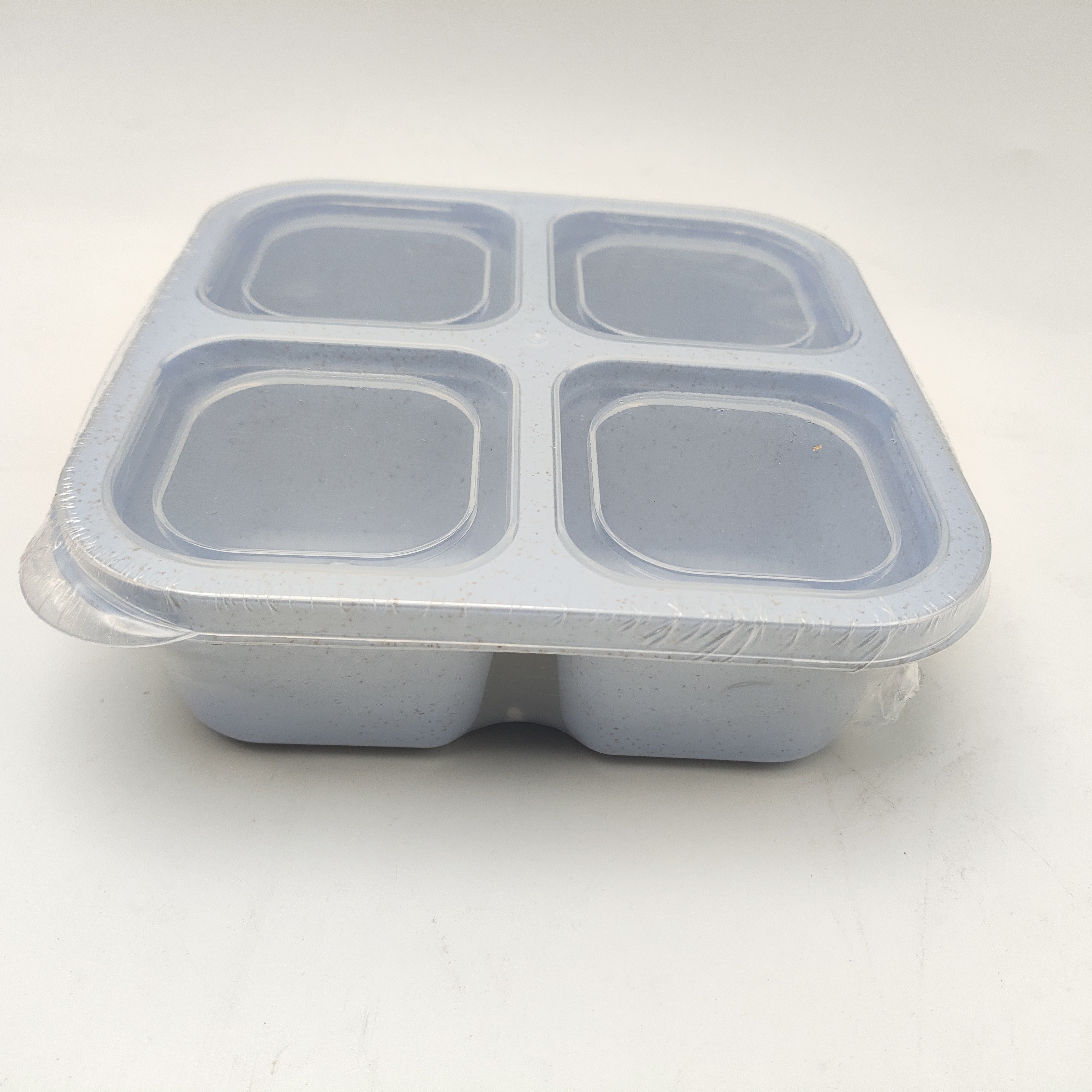 Lunch Box Four grid Transparent Snack Storage Box Clear Lid - Temu