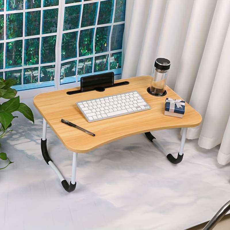  Escritorio plegable para laptop, mesa plegable portátil para  cama, mesa de cama para laptop, mesa de cama para computadora portátil,  bandeja de desayuno, soporte de lectura para computadora portátil, soporte  de