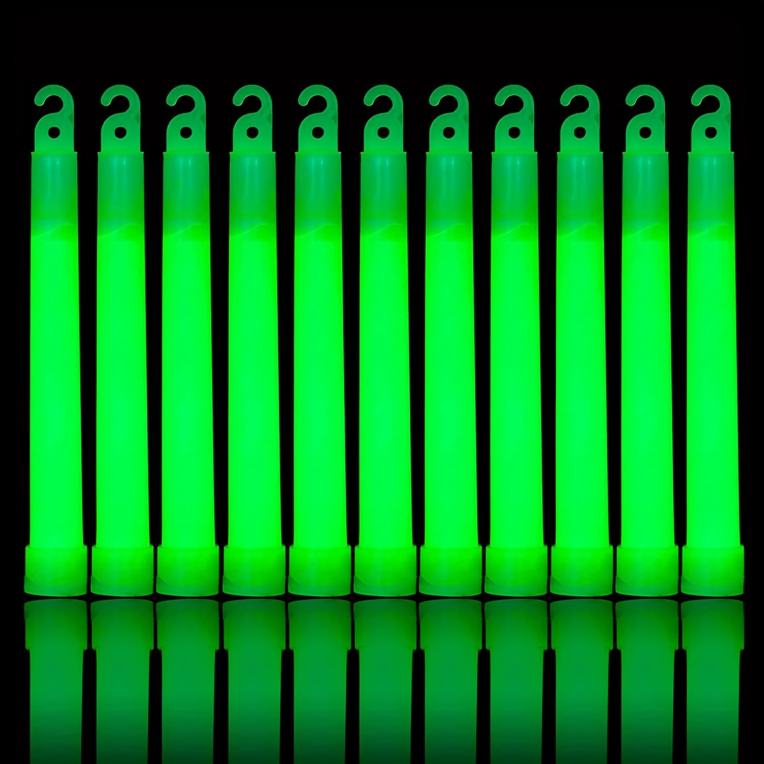 12 Hour Ultra Bright 6 Green Glow Sticks Camping Parties & More