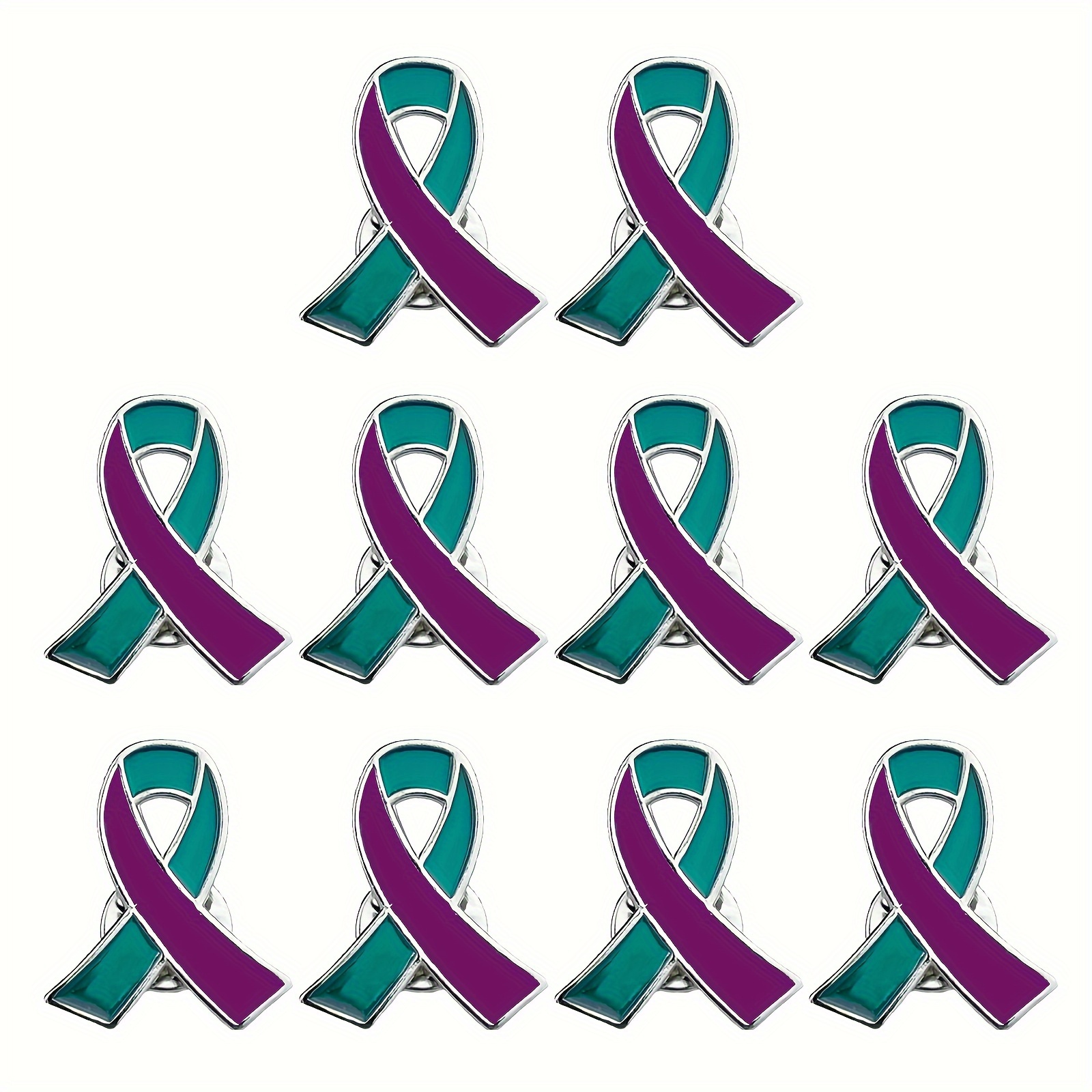 Purple Awareness Ribbon Pin Support Domestic Violence Lupus - Temu