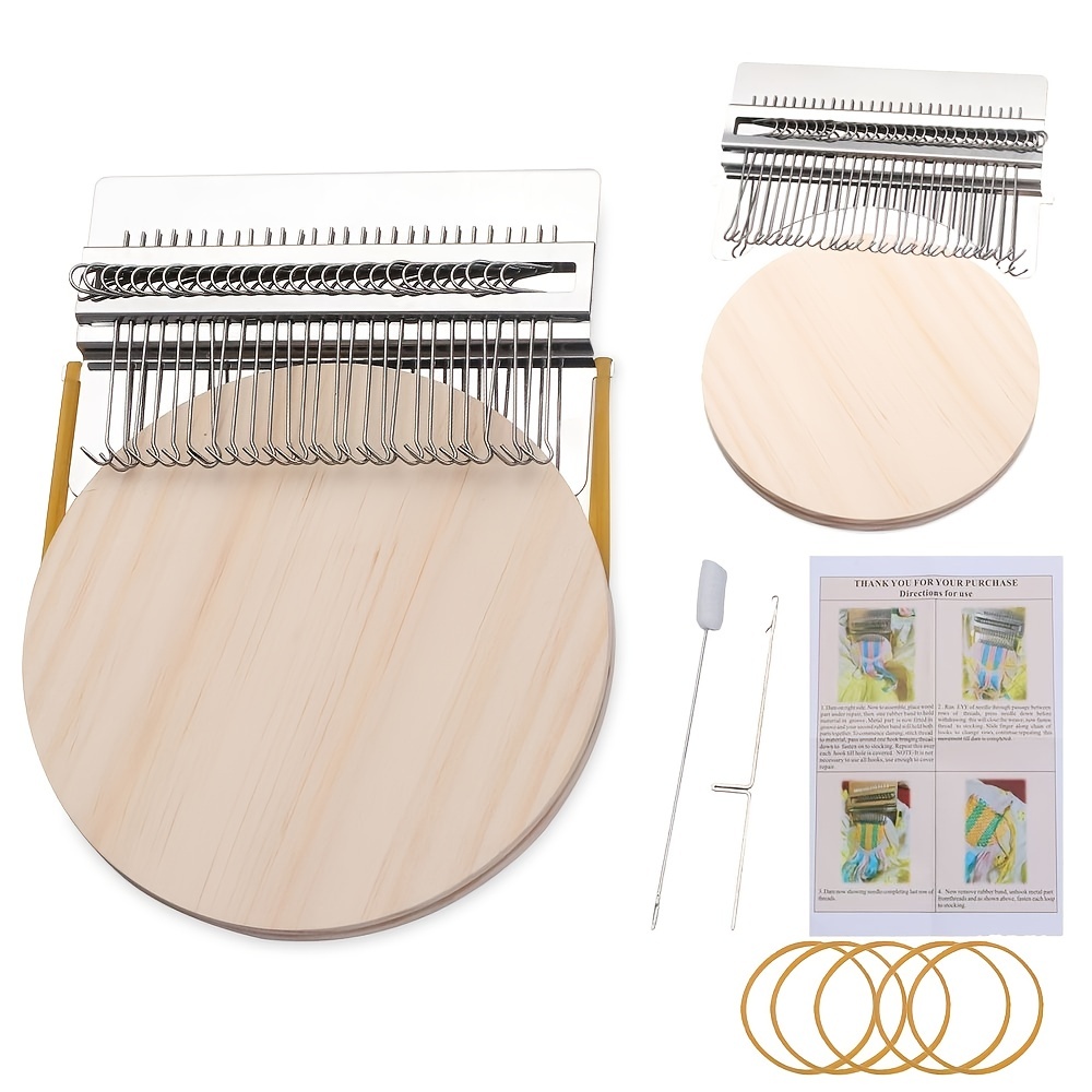  Tighall Darning Mini Loom Machine, 14 Hooks Convenient Small  Speedweve Tool Weaving Frame Loom for Beginners, Quickly Repair Holes,  Mending Jeans & Socks, DIY Weaving Arts on Clothes