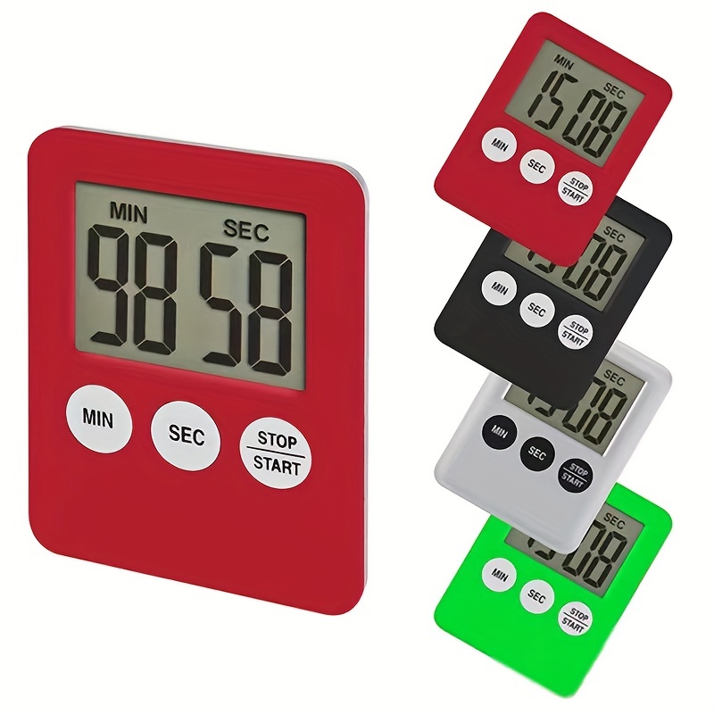 Digital Kitchen Timer, Cute Thin Magnetic Countdown Up Cooking