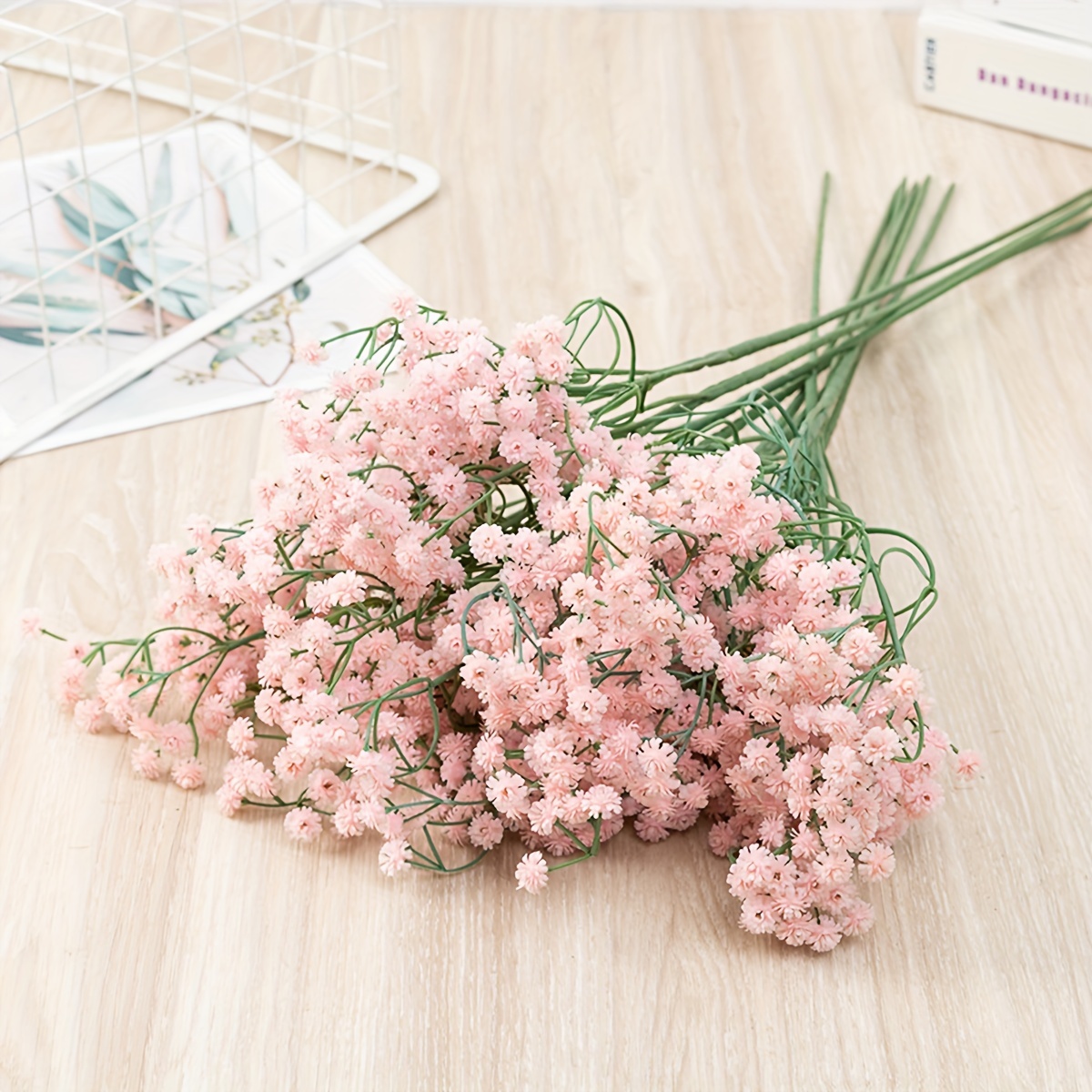 10pcs Baby Breath Artificial Flowers Fake Real Touch Gypsophila Plants For  Wedding Party Home DIY Garden Decoration