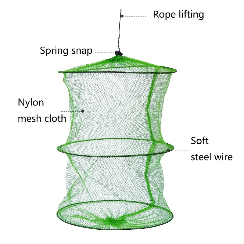 Fishing Net Foldable Lightweight Fishing Mesh Net Quick-drying Durable  Portable Fishnet for Outdoor Camping