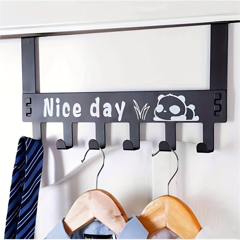 Nice Day Iron Door Back Hook Removable No Punching Hanger - Temu United  Kingdom