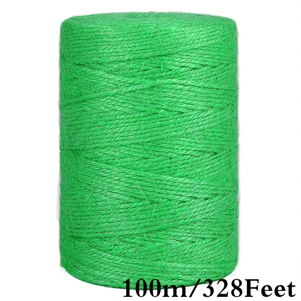 656 Feet Green Garden Twine, Natural Jute Twine Green String Heavy