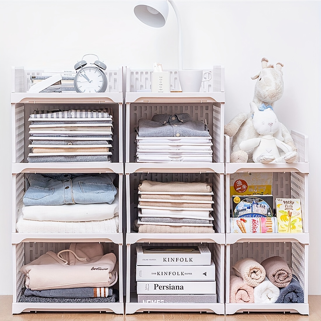 Layered Wardrobe Rack with Dividers - Efficient Clothes Organization