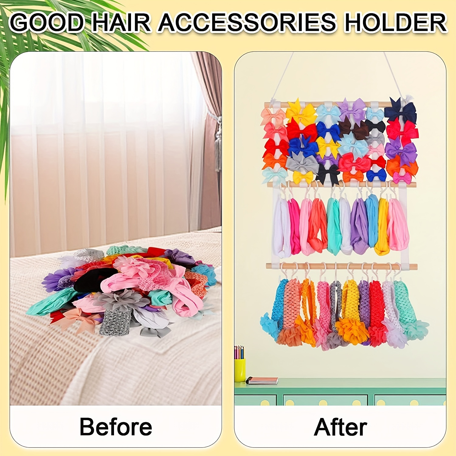 Hair Bows Organizer for Girls Headband Holder Baby Headbands Hair  Accessories Organizer Storage Decoration for Toddler Room - AliExpress