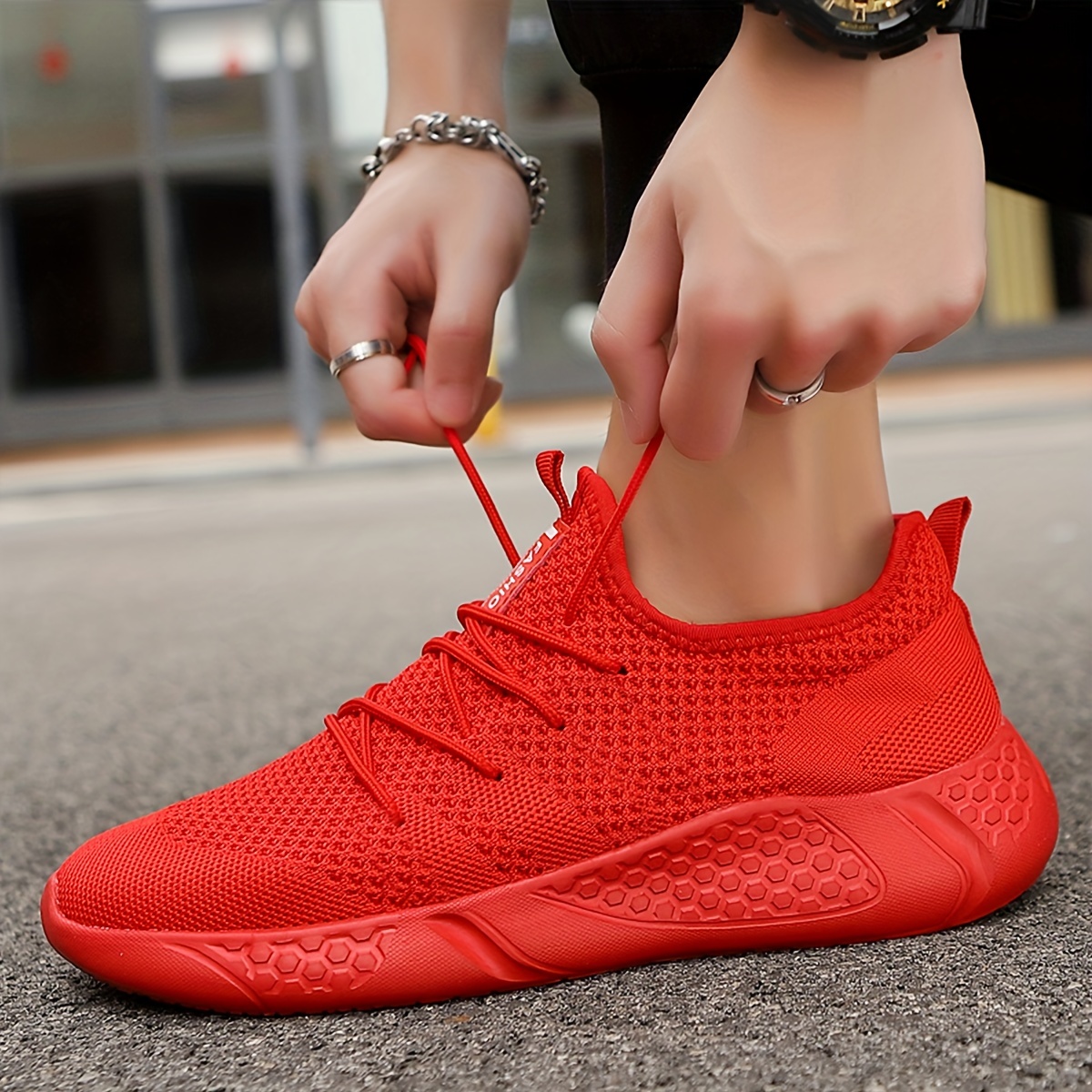 Sport red sale shoes