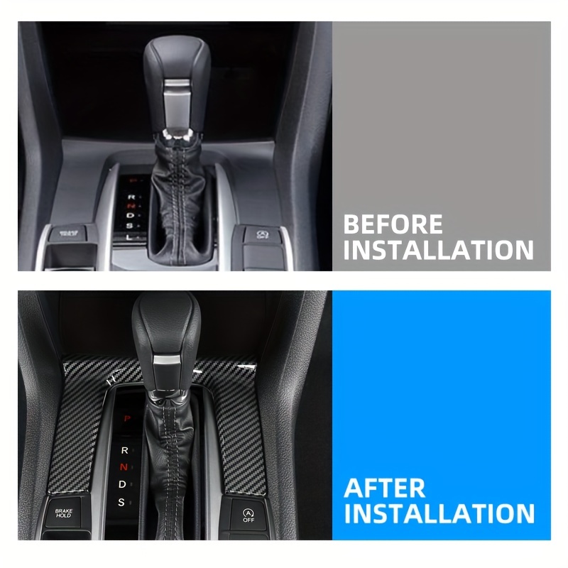 2016 2017 2018 2019 2020 2021 10th Civic Sedan Hatchback Gear Shifter Trim  Sticker Interior Supplies Modification - Automotive - Temu