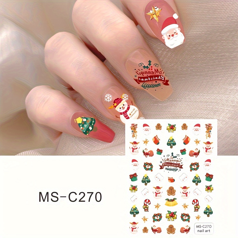 Christmas nail art deals decals