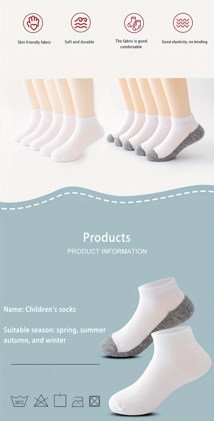 Hanes Comfort Soft Girls' Ankle Socks, 10-Pairs