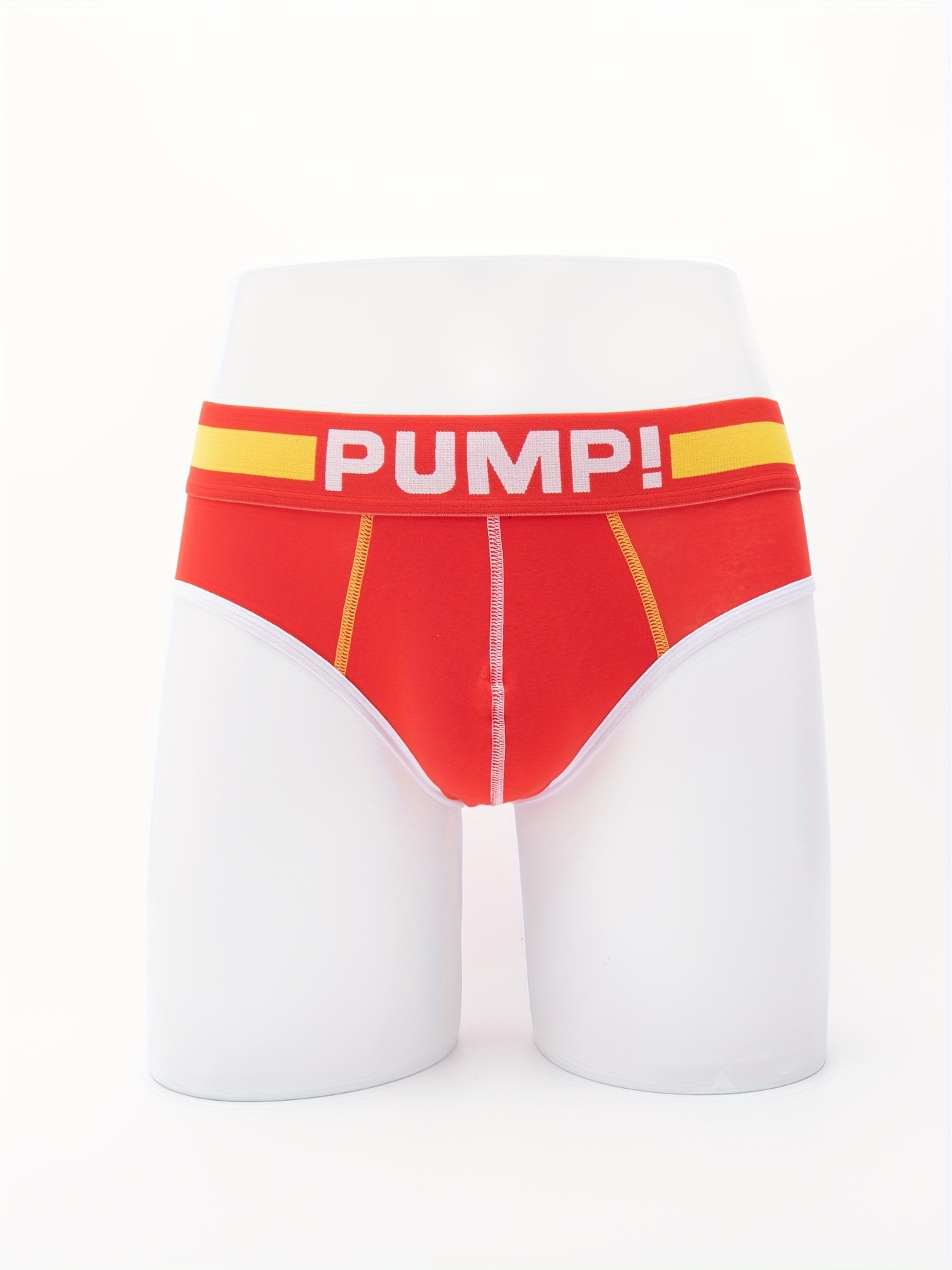 PUMP Flash Brief - Mens Sporty Red Breathable Micro Mesh Briefs