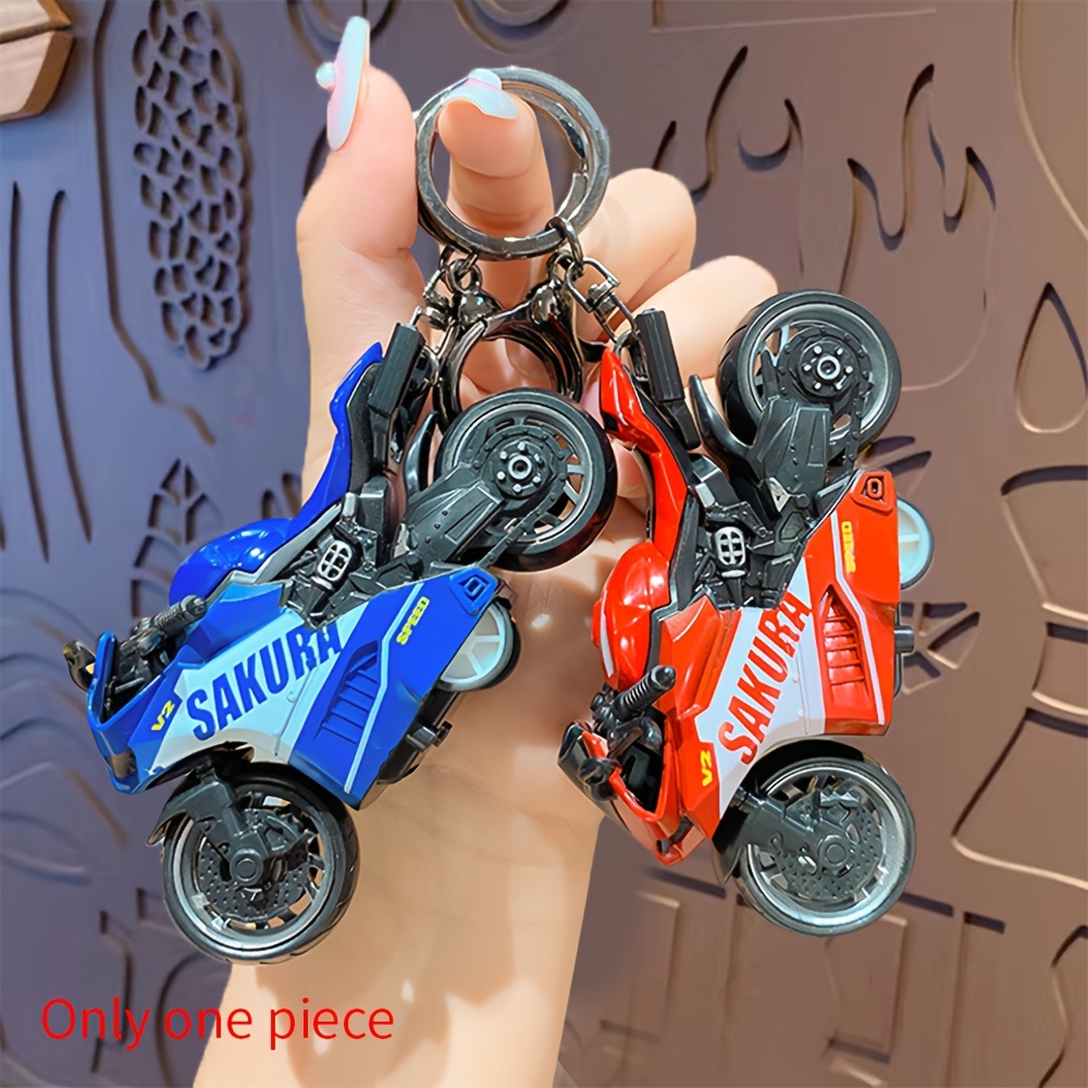 Mini Creativity Motorcycle Helmet Keychain Keyring Cute - Temu