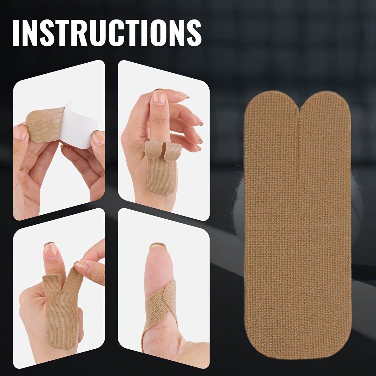 5pcs Thumb Joint Patch - Stretchy Self-Adhesive Athletic Tape For Thumb  Finger & Toe Protection