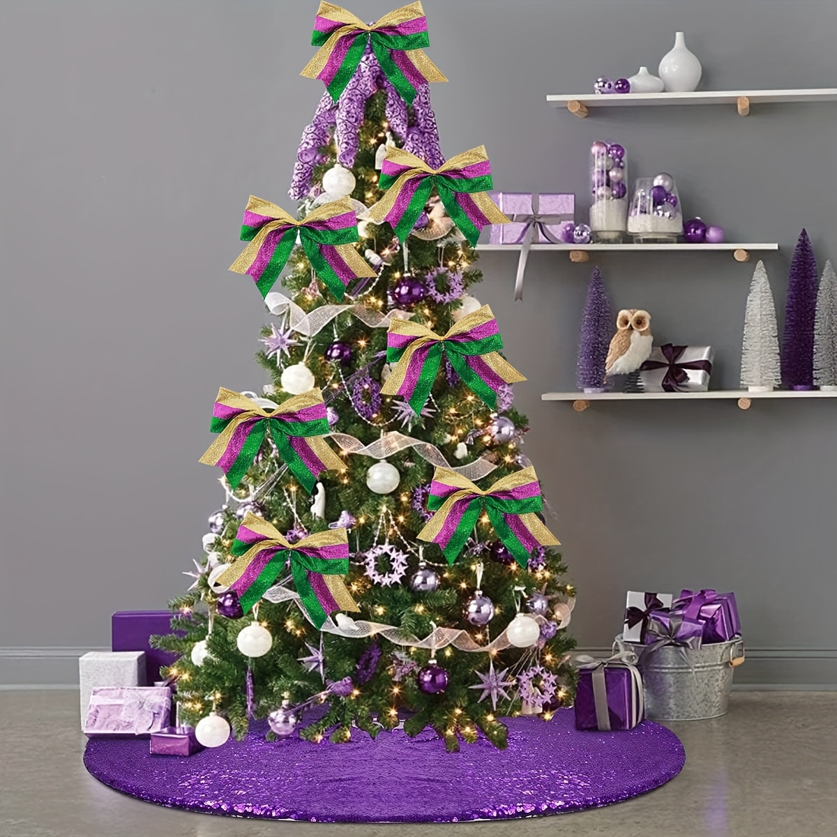 20' Mardi Gras Tree Topper (for trees 8 feet and up) — Rosedown