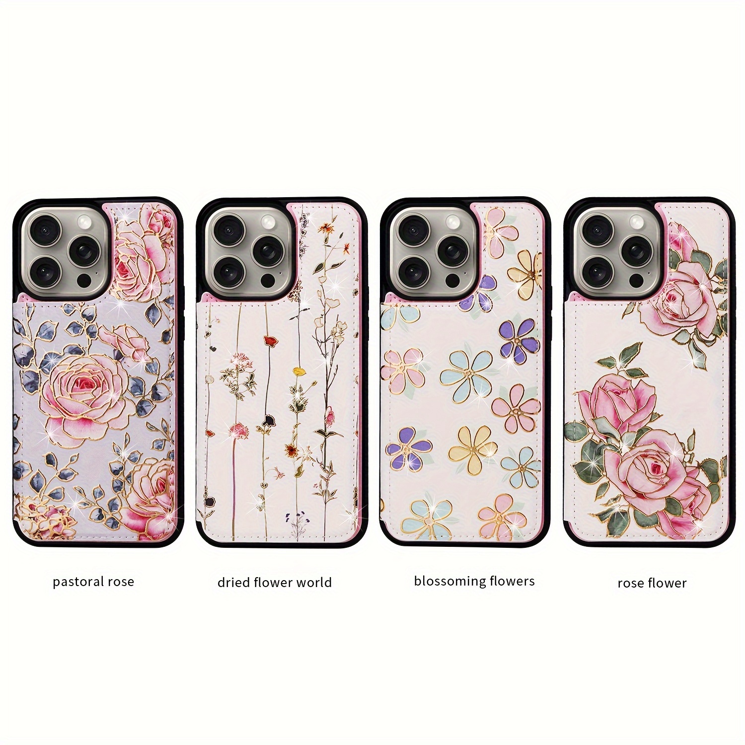 For iPhone 15 14 13 12 Pro Max 11 XS XR 8 Shockproof Dry Flower