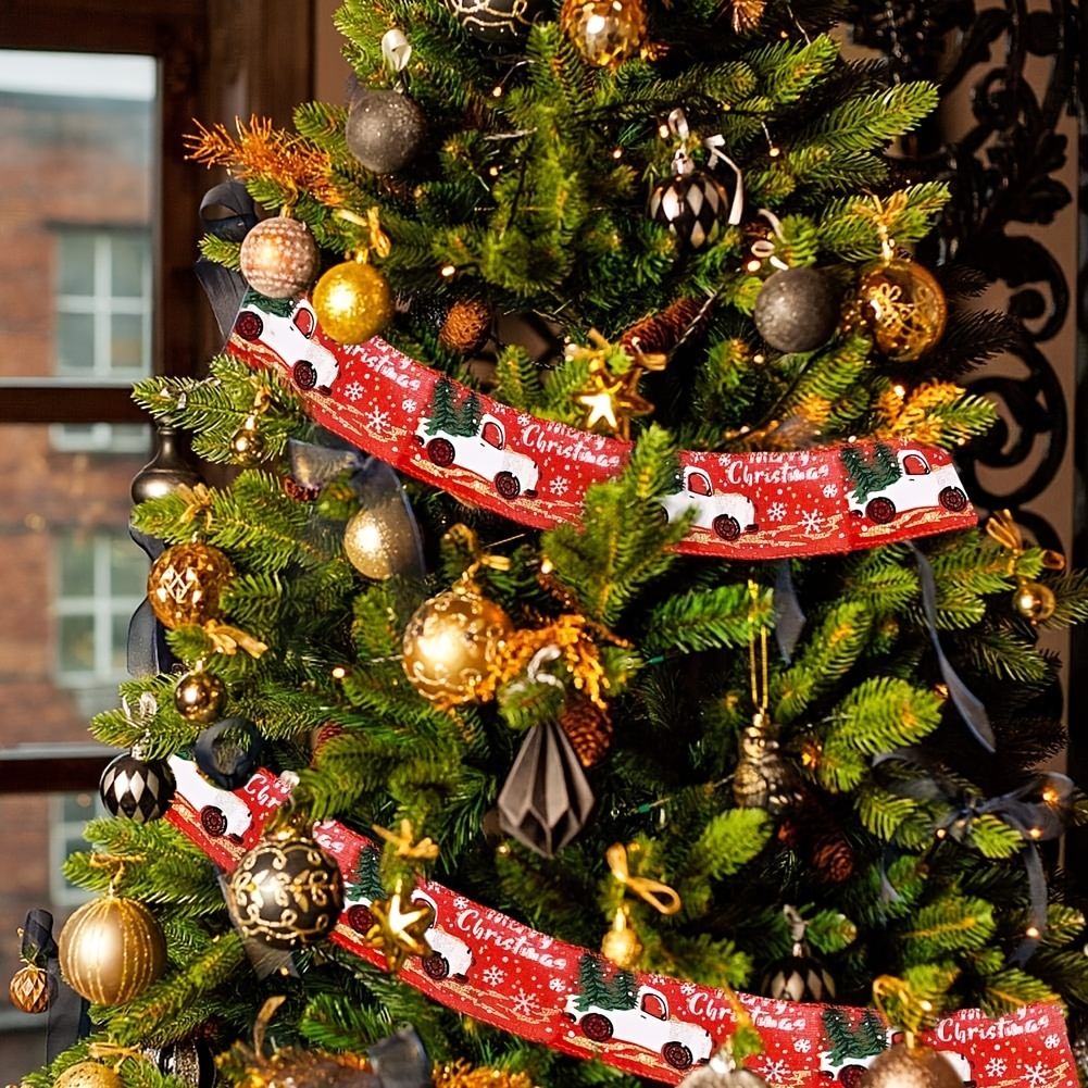 Brown Christmas Ribbon For Holiday Christmas Trees Christmas - Temu