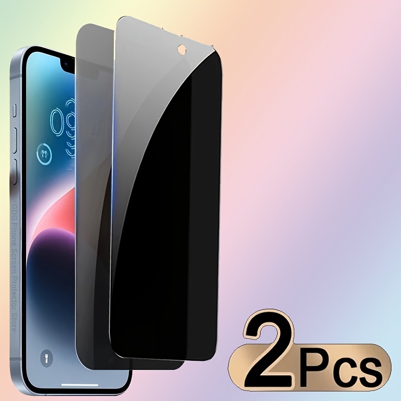 Paquete de 2 protectores de pantalla de privacidad para iPhone 11 Pro  Max/iPhone Xs Max Película de vidrio templado antiespía mejorada dureza 9H