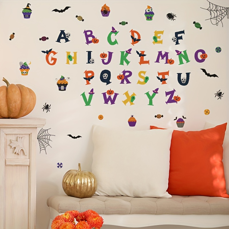 Alphabet Animals Wall Decals Numbers Wall Decor ABC Letters Wall Stickers  for Classroom, Kids Room, Nursery Bedroom Playroom