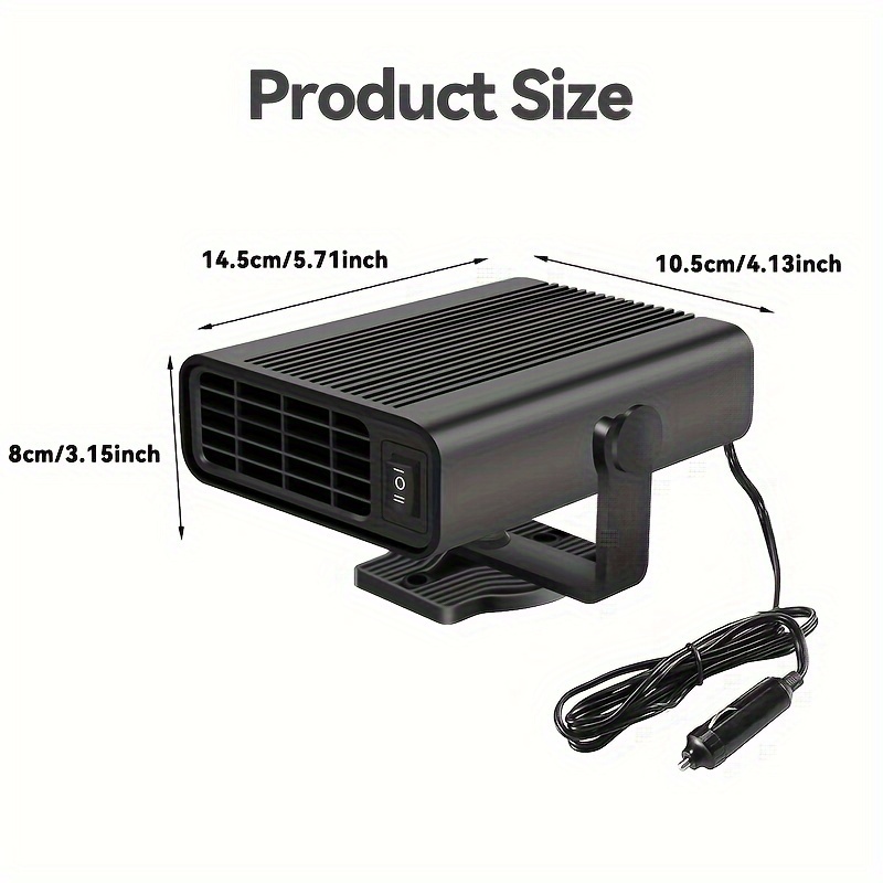 Car Heater Defroster 12v Heating Cooling 1 Modes Automobile - Temu