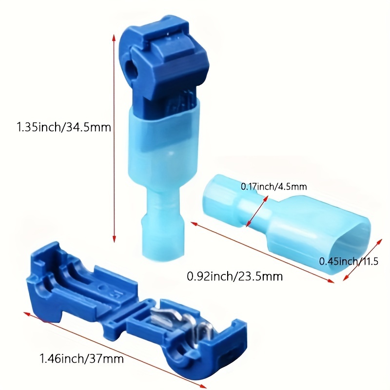 50pcs(25set) Connettori Elettrici Rapidi Cavi Connettore A Scatto Terminale  A Crimpare Connettore Impermeabile Elettrico, Alta Qualità E Conveniente